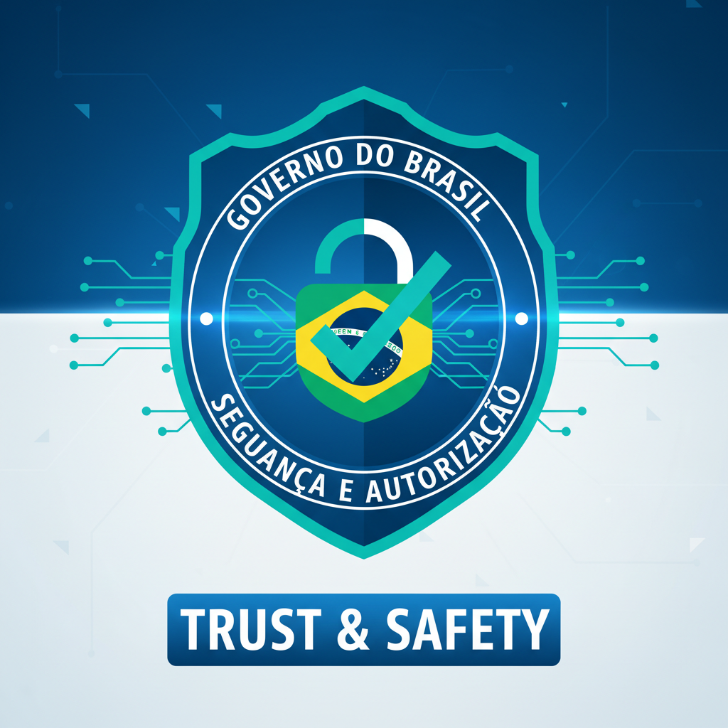 Segurança e Autorização - Governo do Brasil - Selo de confiança e segurança